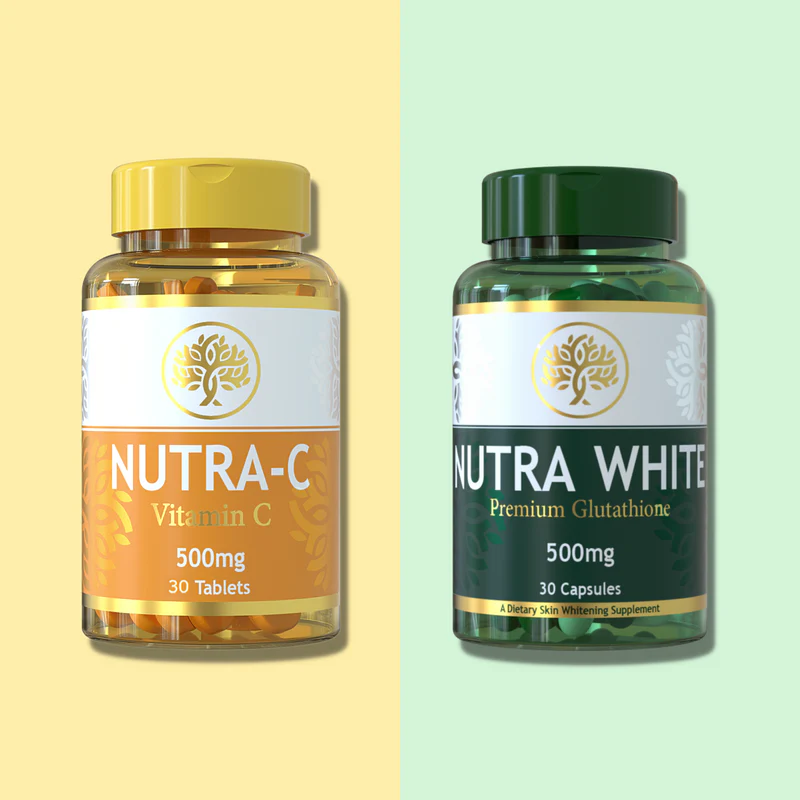 Nutrawhite Glutathione (30) + Nutra-C Vitamin C (30) - 15-Day Dose - Nutrexlabs.com