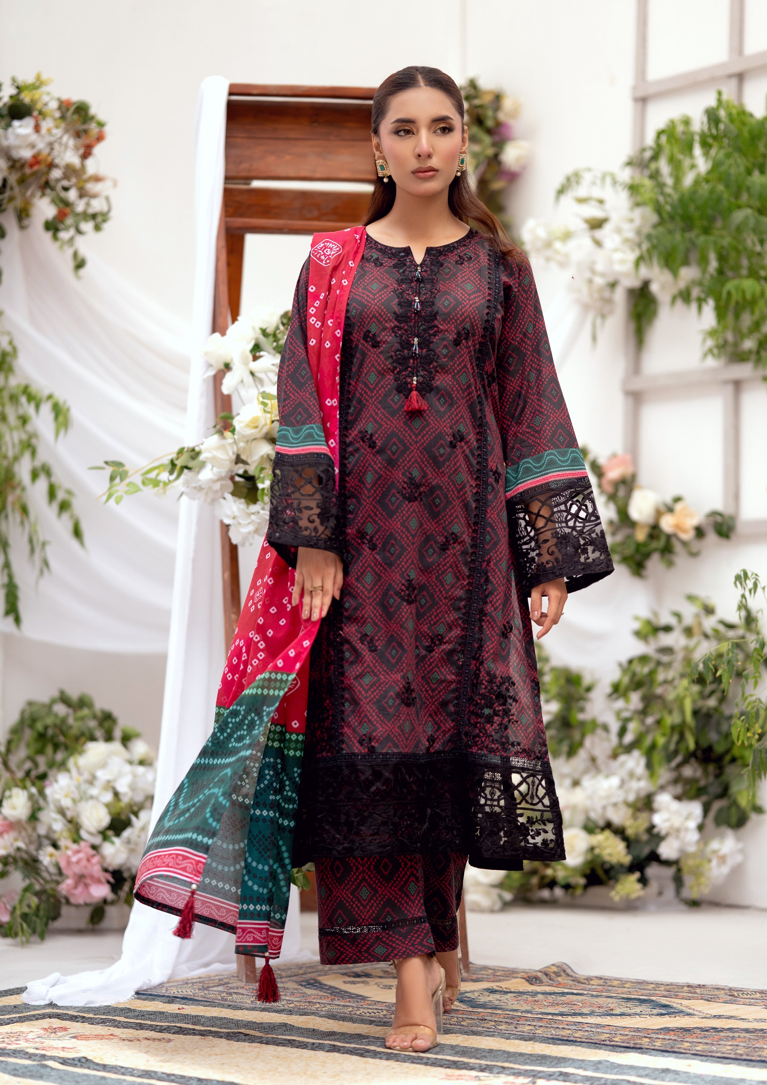 Zenith BN-1165 - 3 Piece Stitched Fancy Heavy Embroidered - Bint-e-Noor