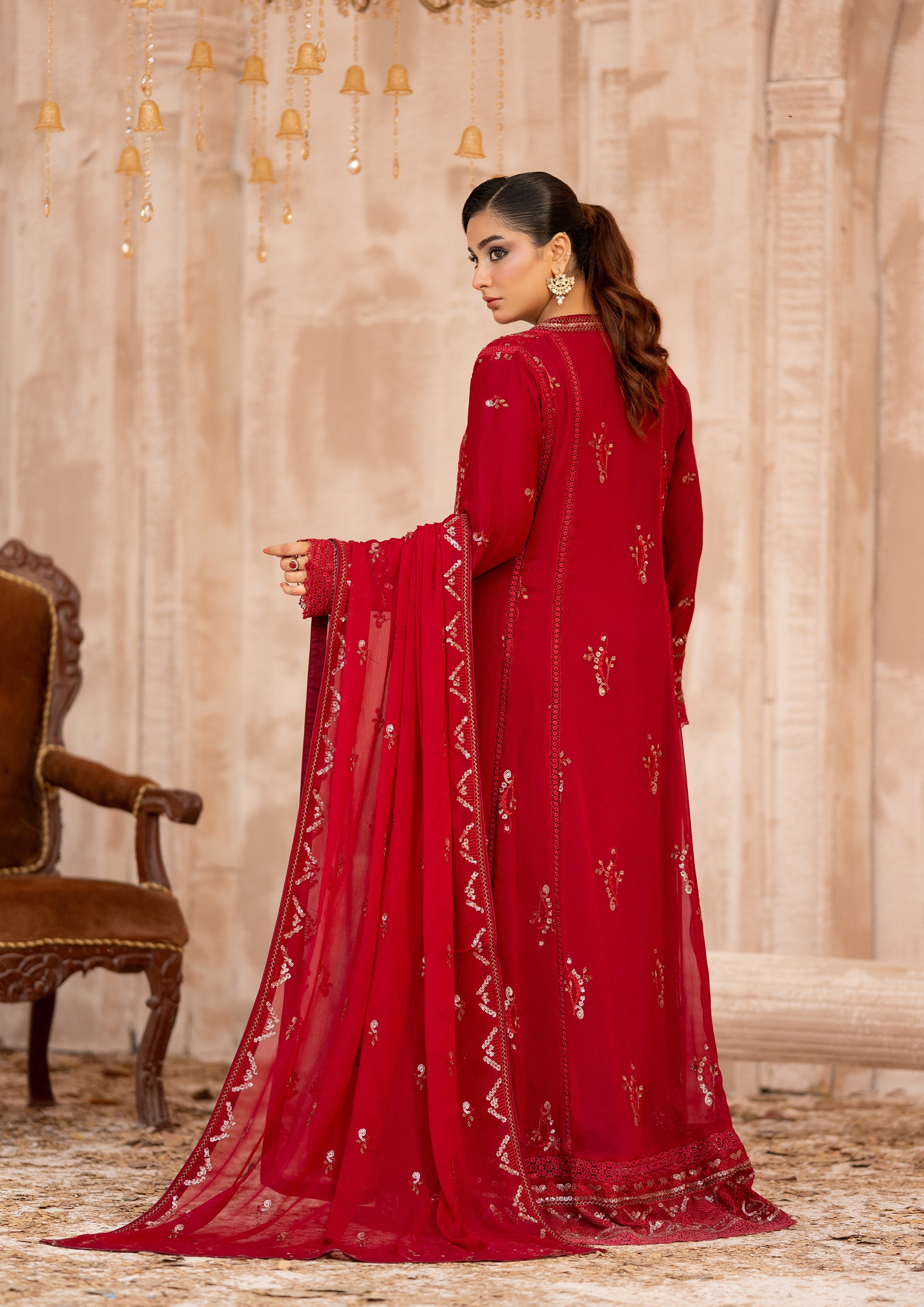 Ghazala BN-1174 - 3 Piece Stitched Fancy Heavy Embroidered - Bint-e-Noor