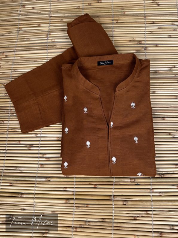 Brown 2pc khadder - Teen Meter