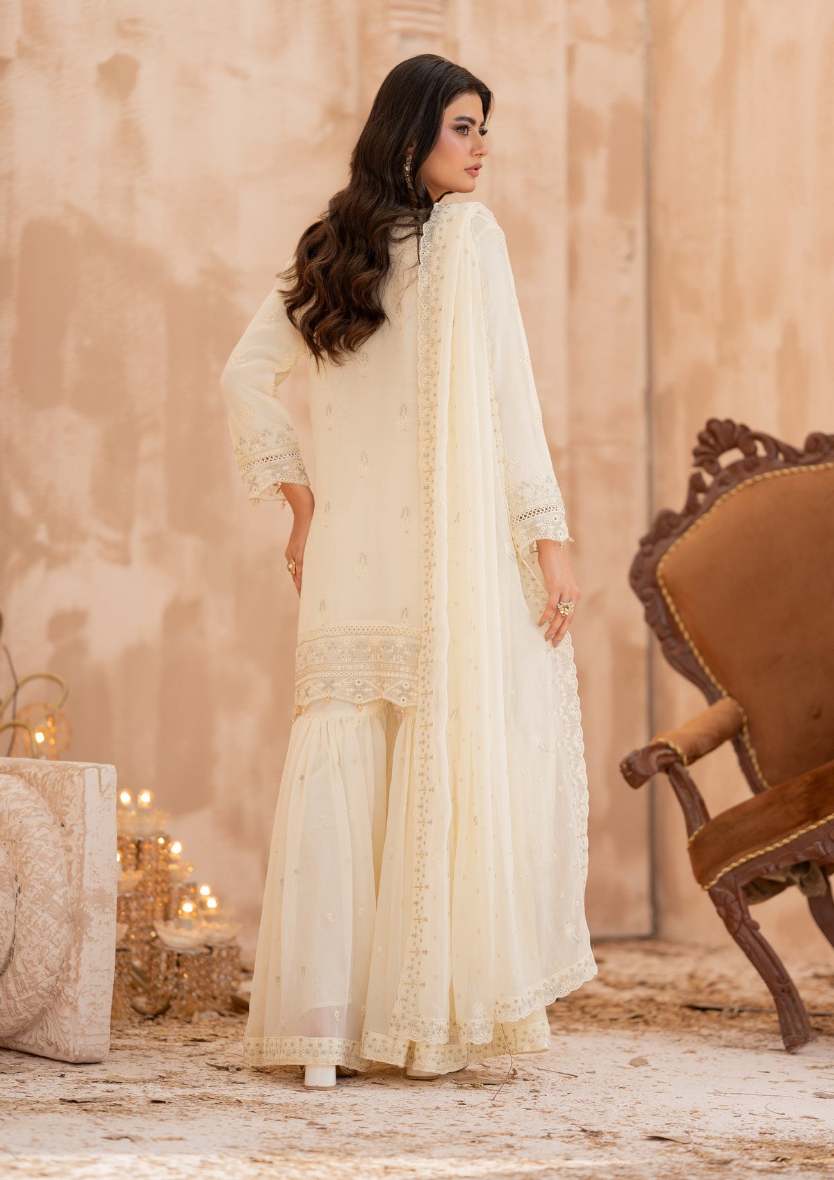 Alvina - 3 Piece Stitched Fancy Heavy Embroidered - Bint-e-Noor