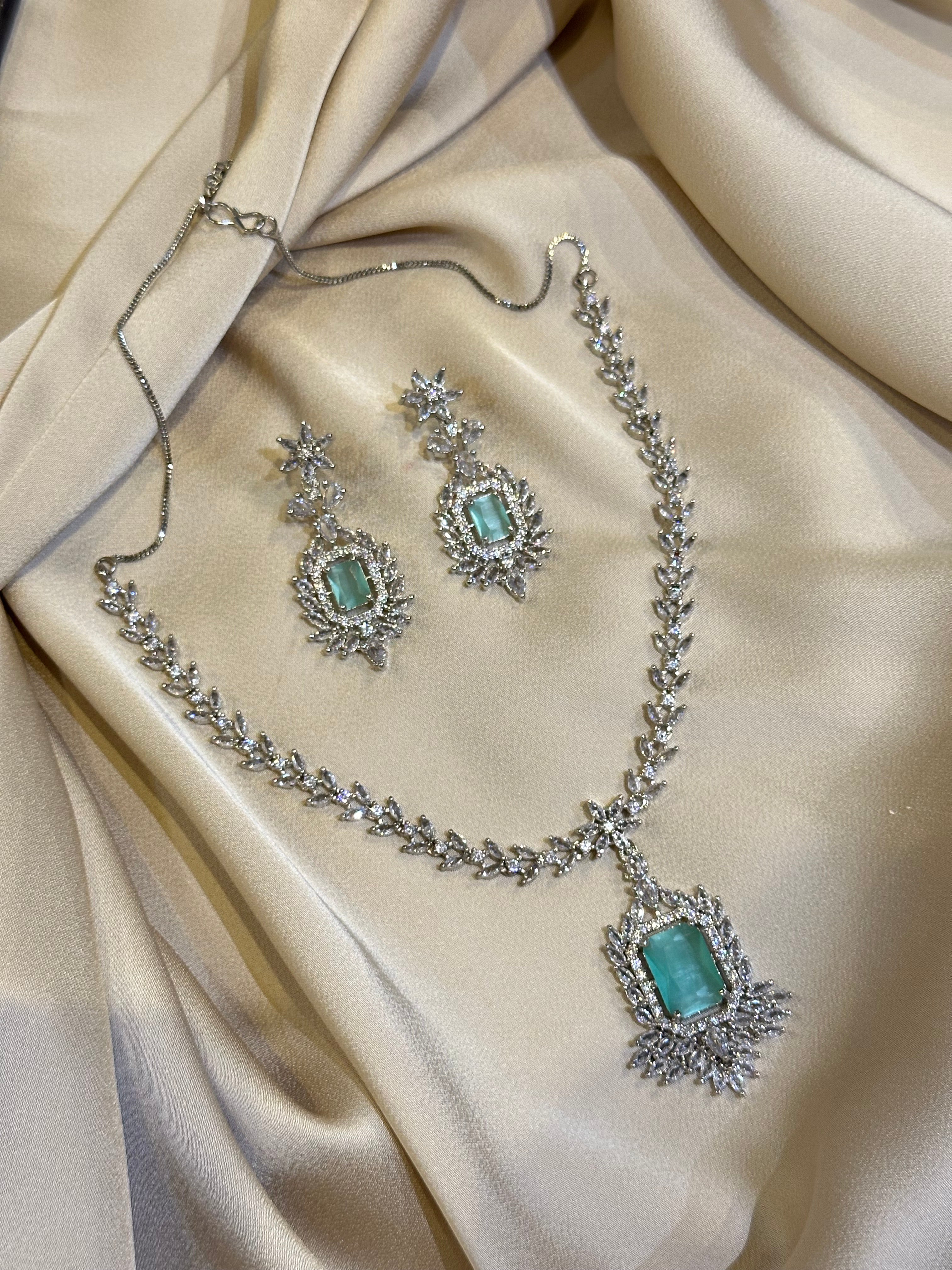 Silver Diamond Set - Aloro Jewels