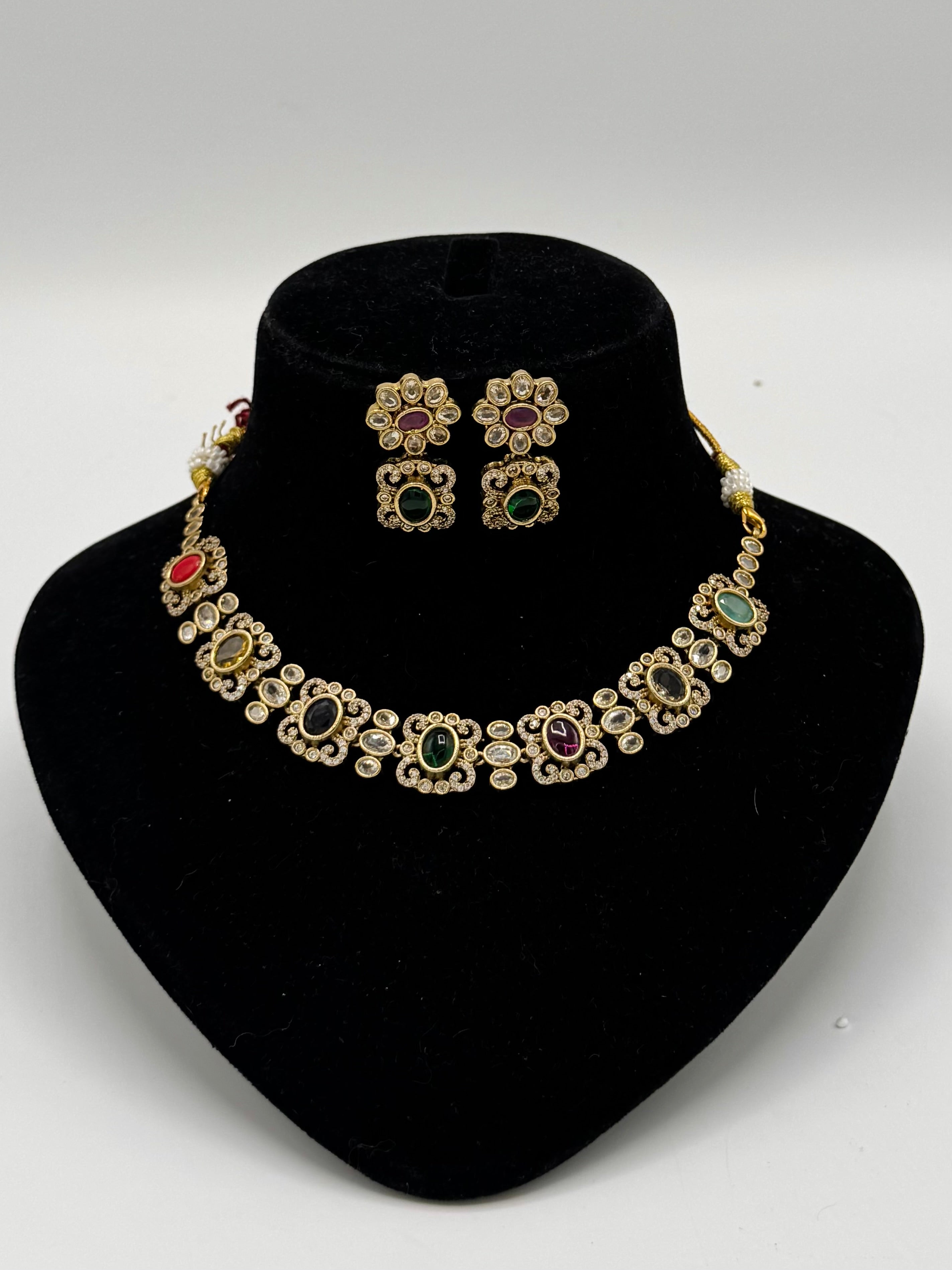 Naubahar Kundan Necklace - Aloro Jewels