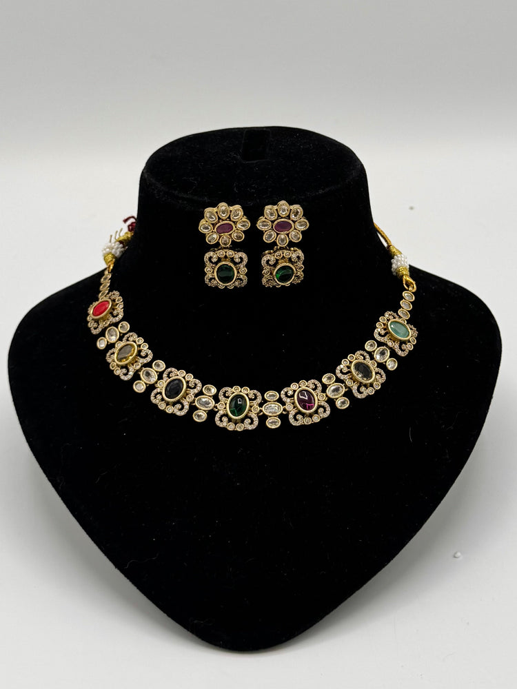 Naubahar Kundan Necklace - Aloro Jewels