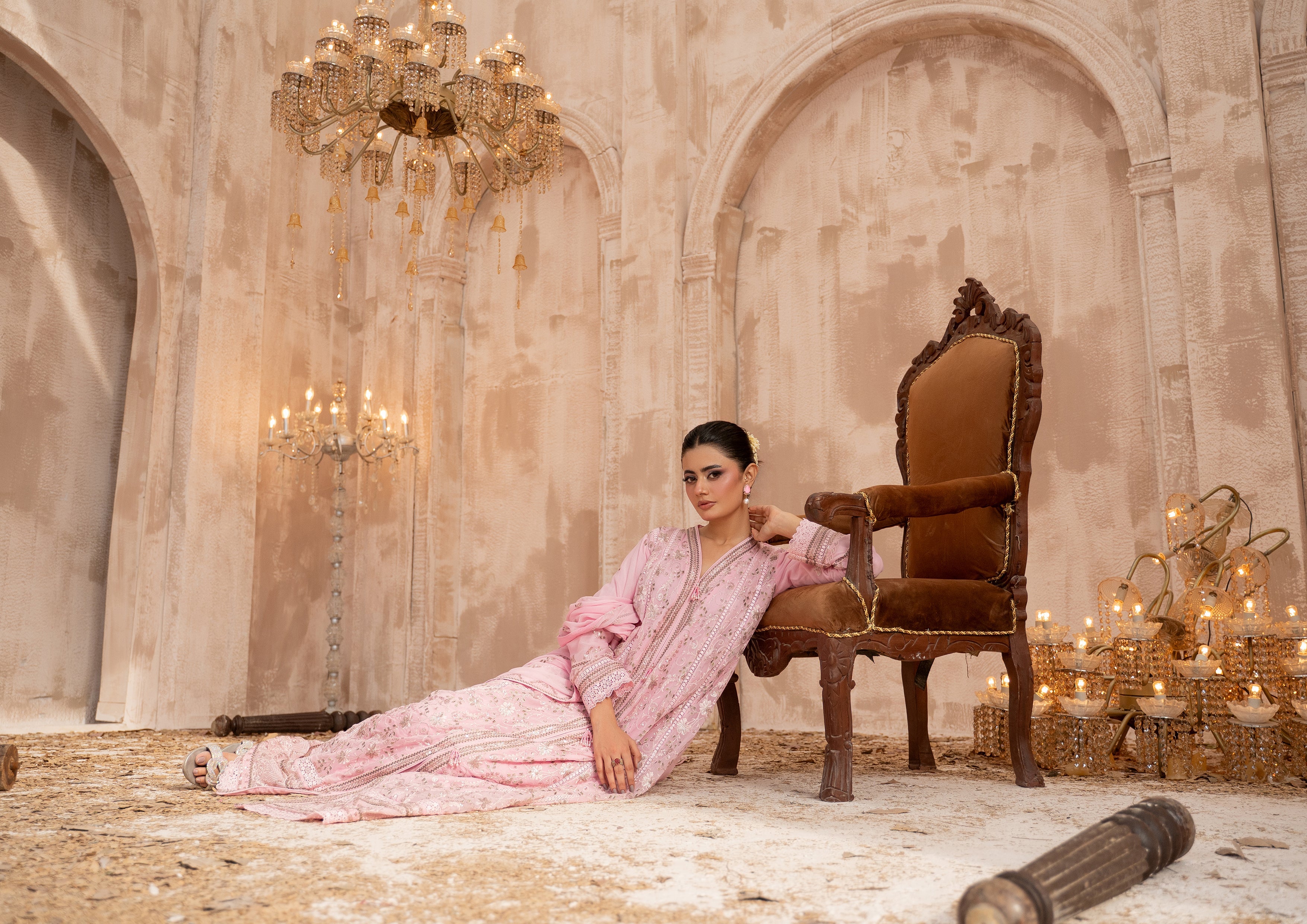 Ghazala BN-1171 - 3 Piece Stitched Fancy Heavy Embroidered - Bint-e-Noor