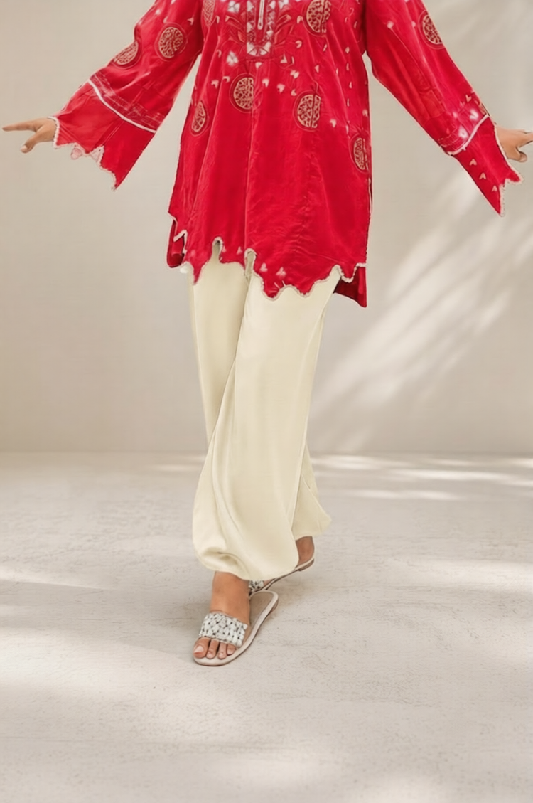 Cream Balloon Shalwar “ Premium Soft Fabric - Urban Cut