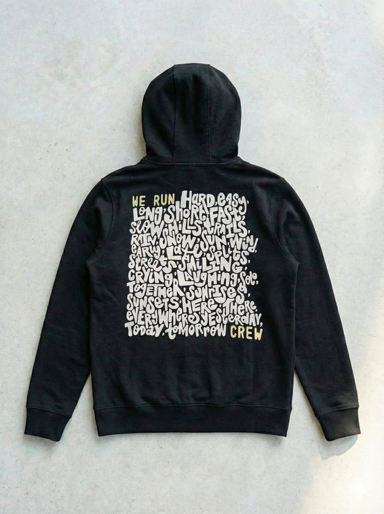 Crew Words Hoodie | Double Layer Cotton - Urban Cut