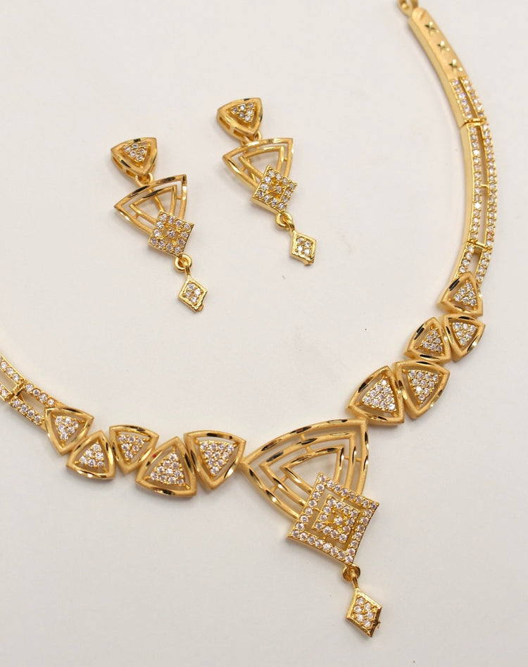 Gold Plated Zircon - Aloro Jewels