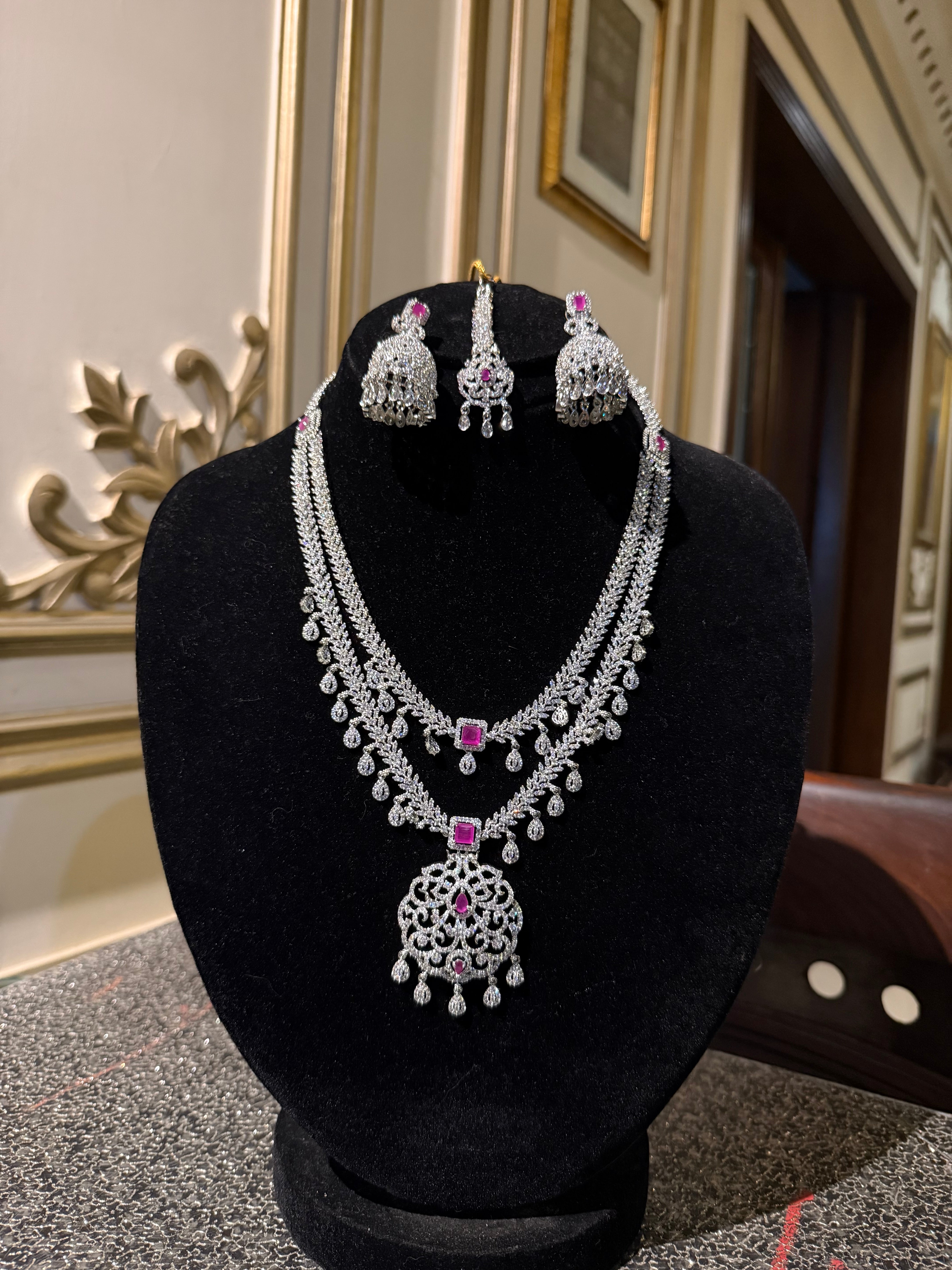 Silver Bridal Set - Aloro Jewels