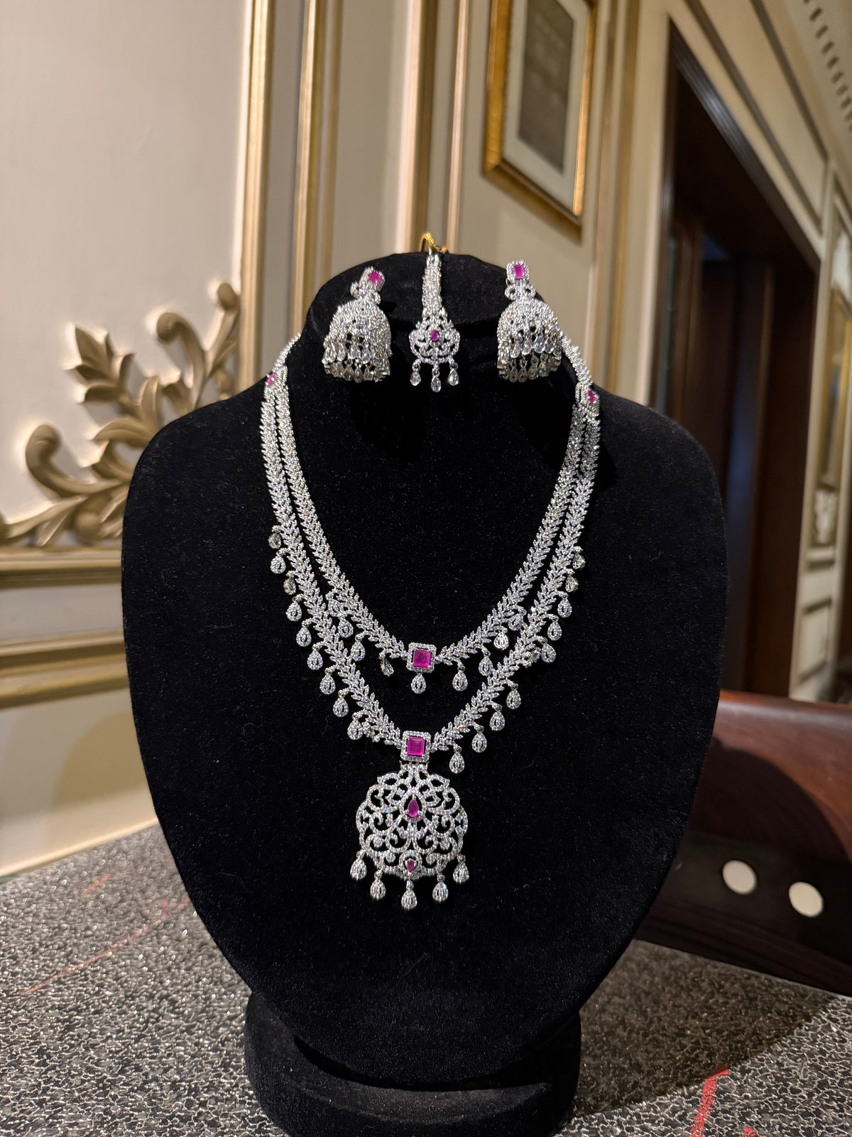 Silver Bridal Set - Aloro Jewels