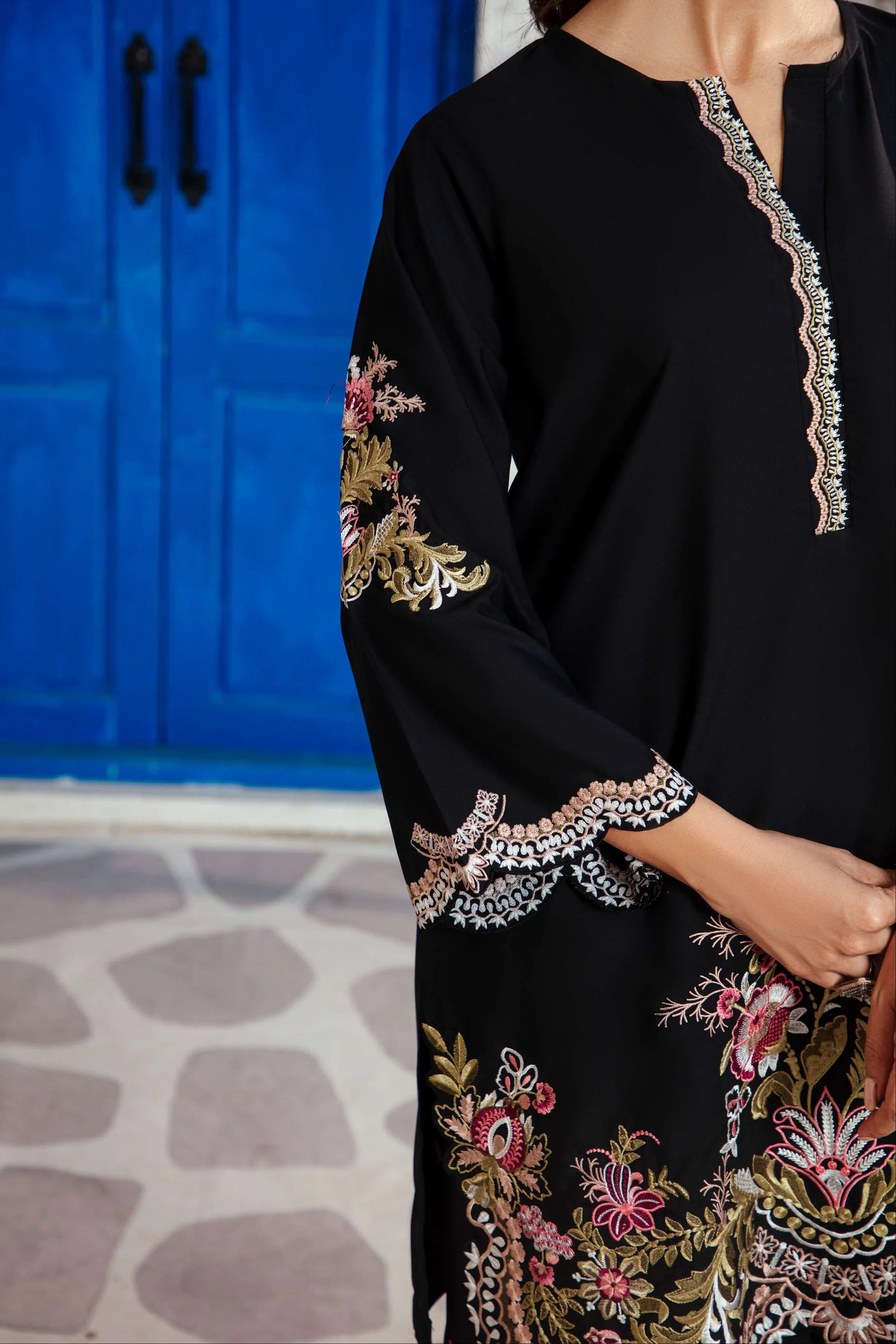 Mehar 2 PCs EMBROIDERY - Tawakal Closet