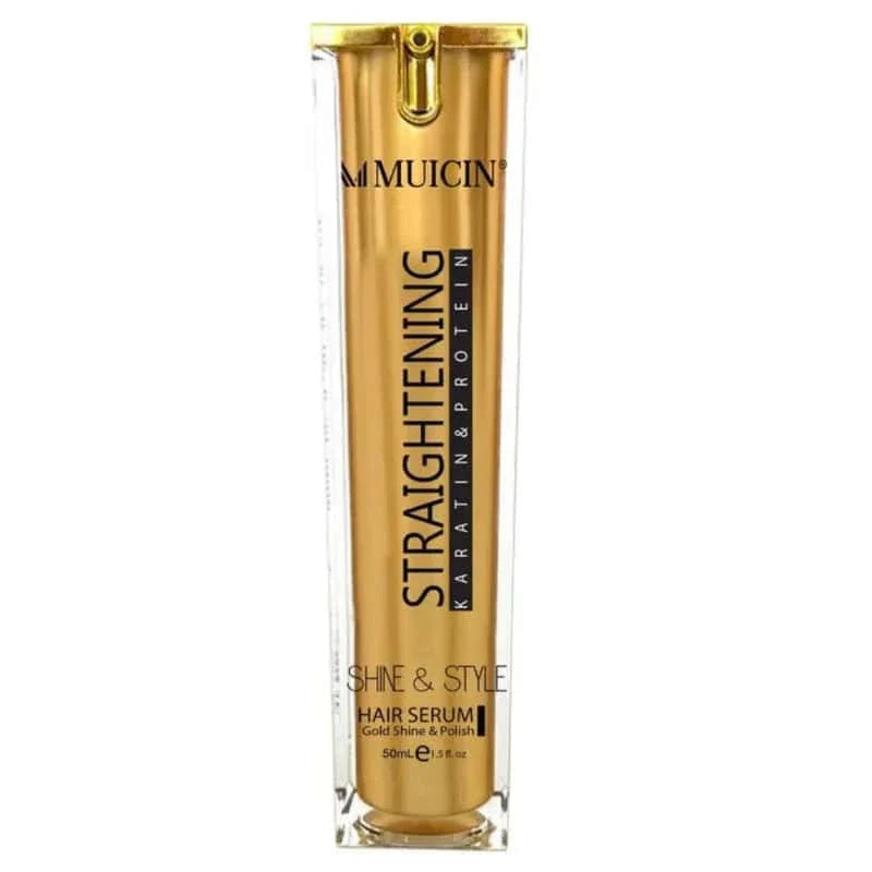Gold Shine & Style Hair Straightening Serum - Muicin