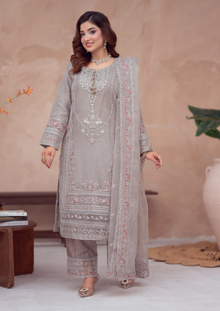 Masooma BN-1101 - 3 Piece Stitched Fancy Heavy Embroidered - Bint-e-Noor