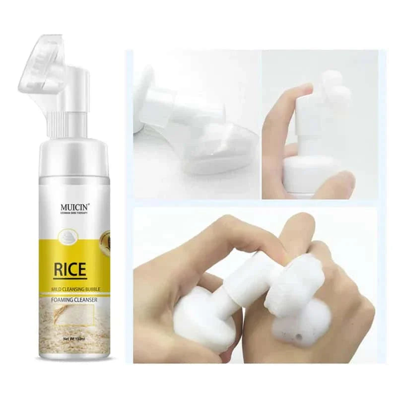 Rice Mild Cleansing Bubble Foaming Facial Cleanser - Muicin