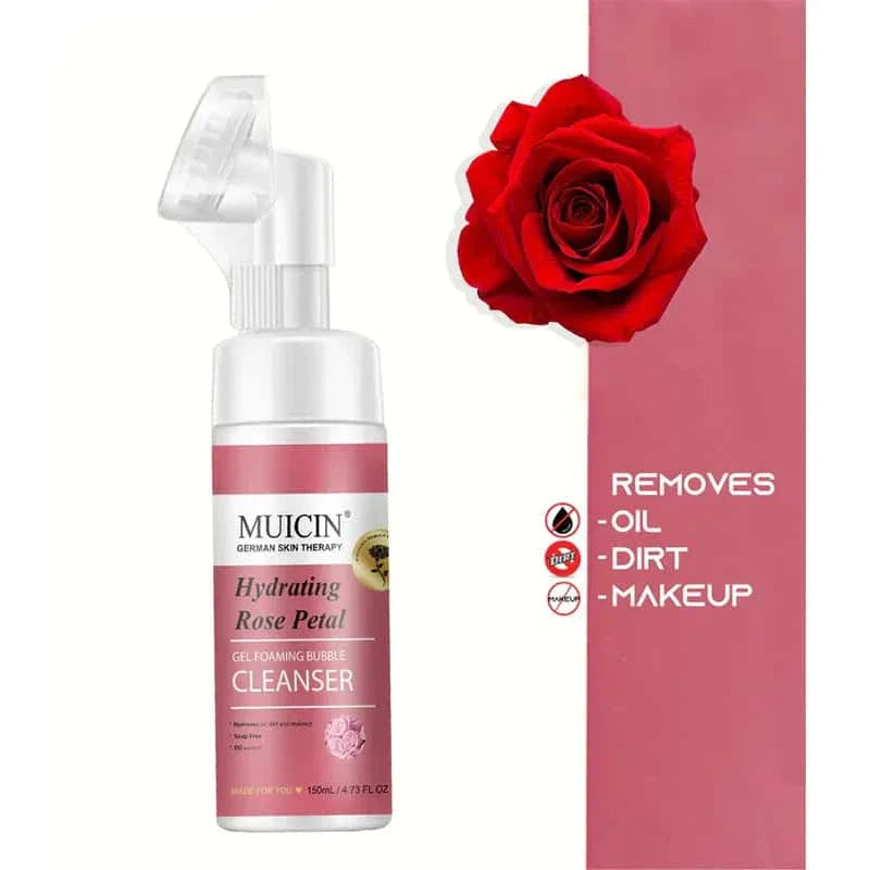 Rose Petal Gel Foaming Bubble Cleanser - Muicin