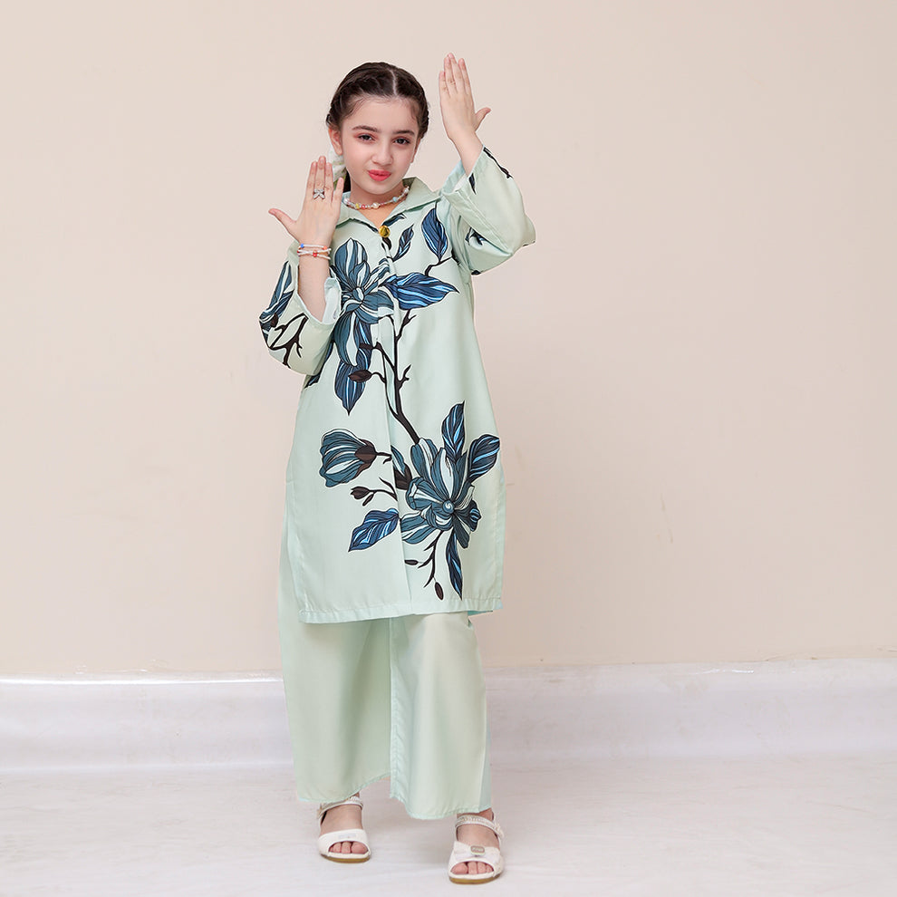 Leafy - Co-ord Set - Silk - Rangooz