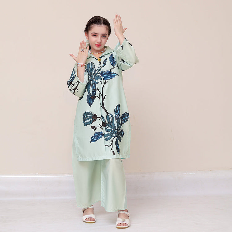 Leafy - Co-ord Set - Silk - Rangooz