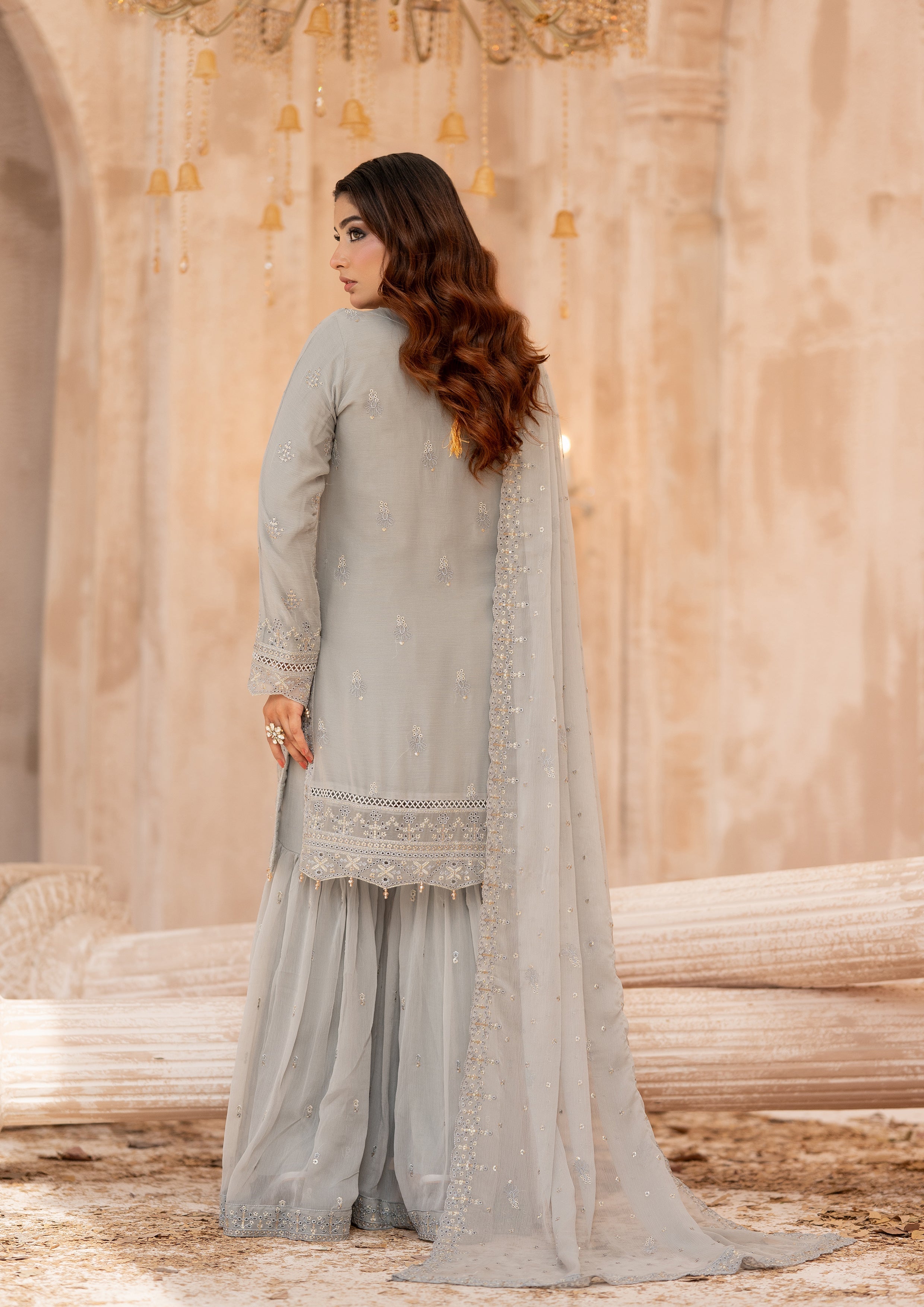 Alvina BN-1179 - 3 Piece Stitched Fancy Heavy Embroidered - Bint-e-Noor