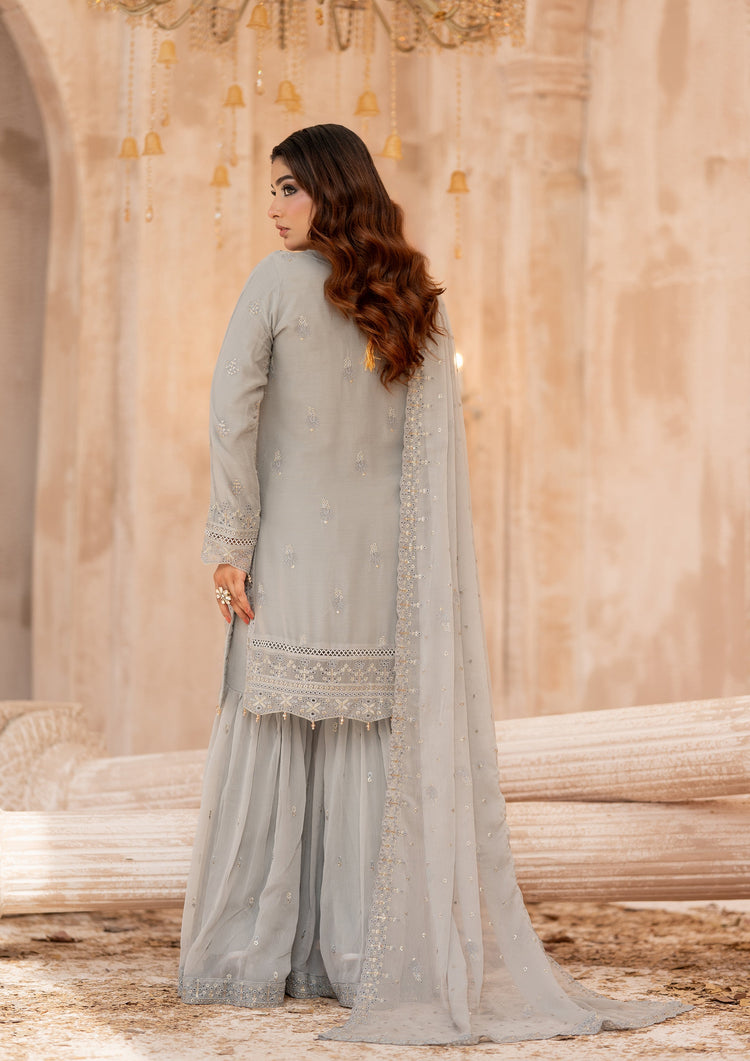 Alvina - 3 Piece Stitched Fancy Heavy Embroidered - Bint-e-Noor