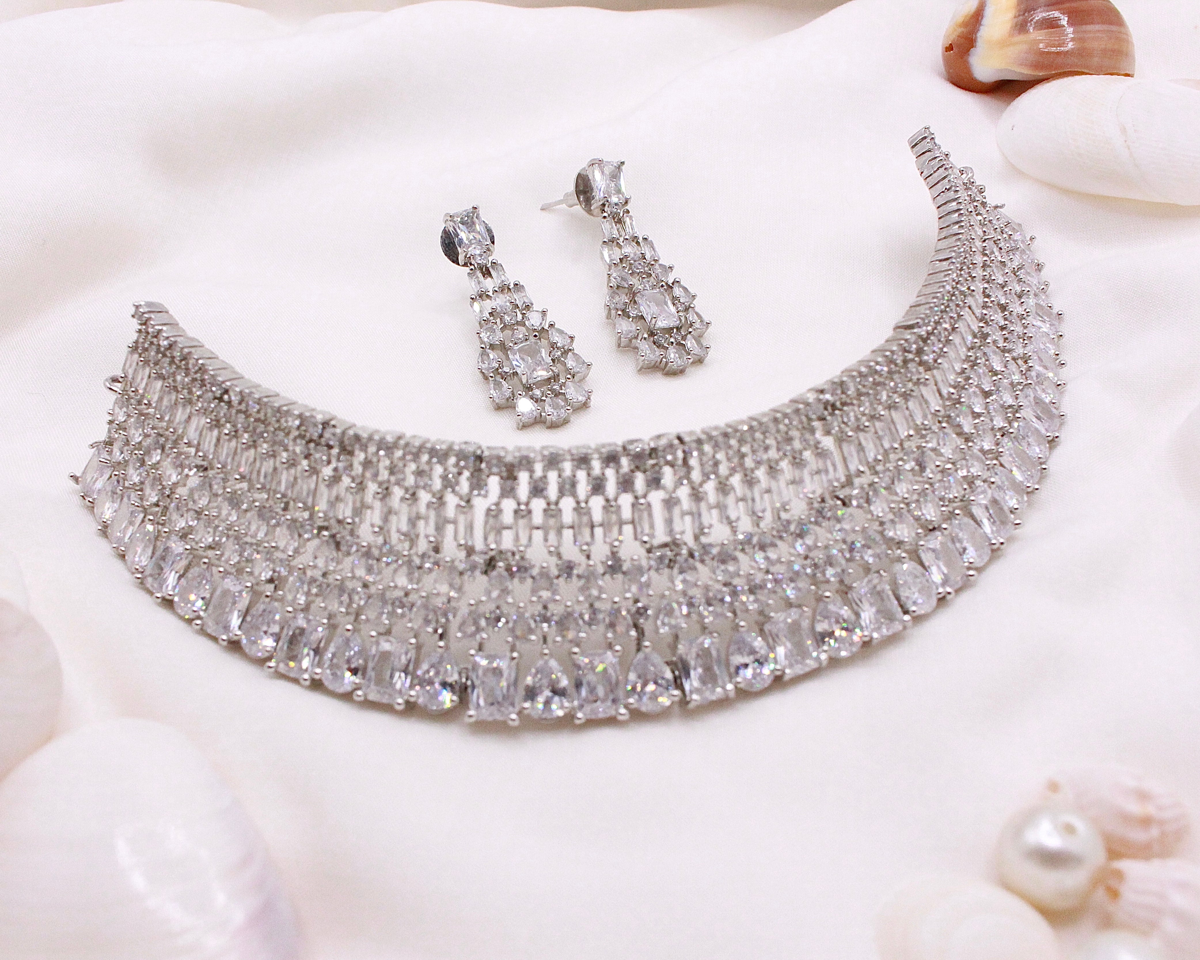 Silver Statement Set - Aloro Jewels
