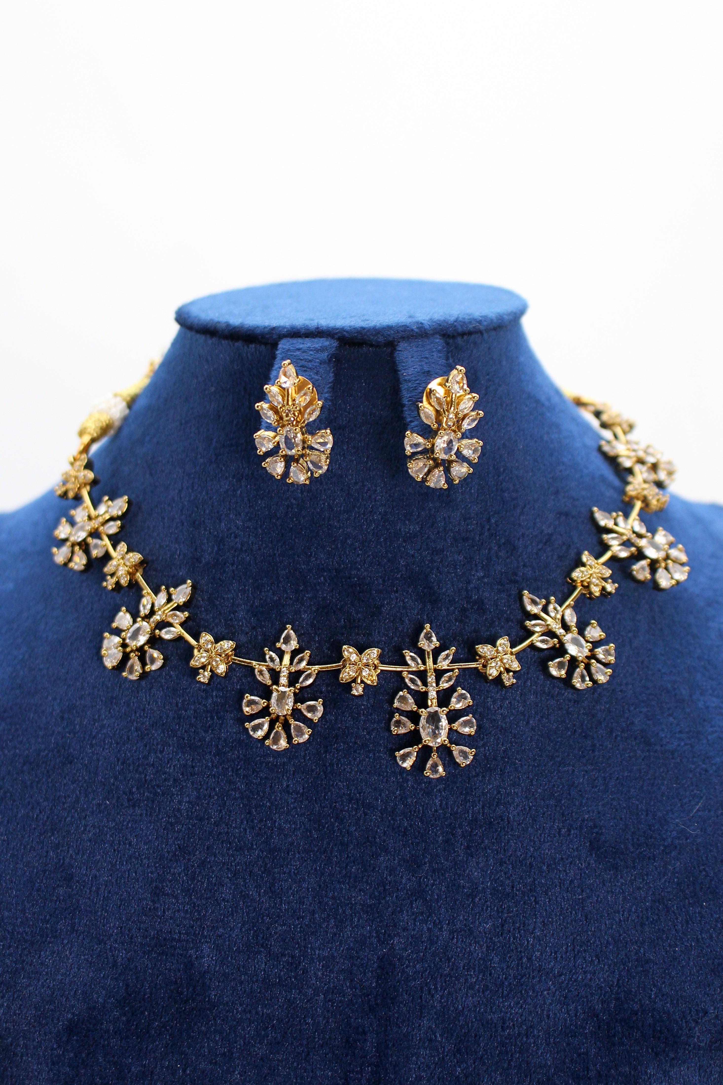 Mehmal Diamond Style Necklace - Aloro Jewels