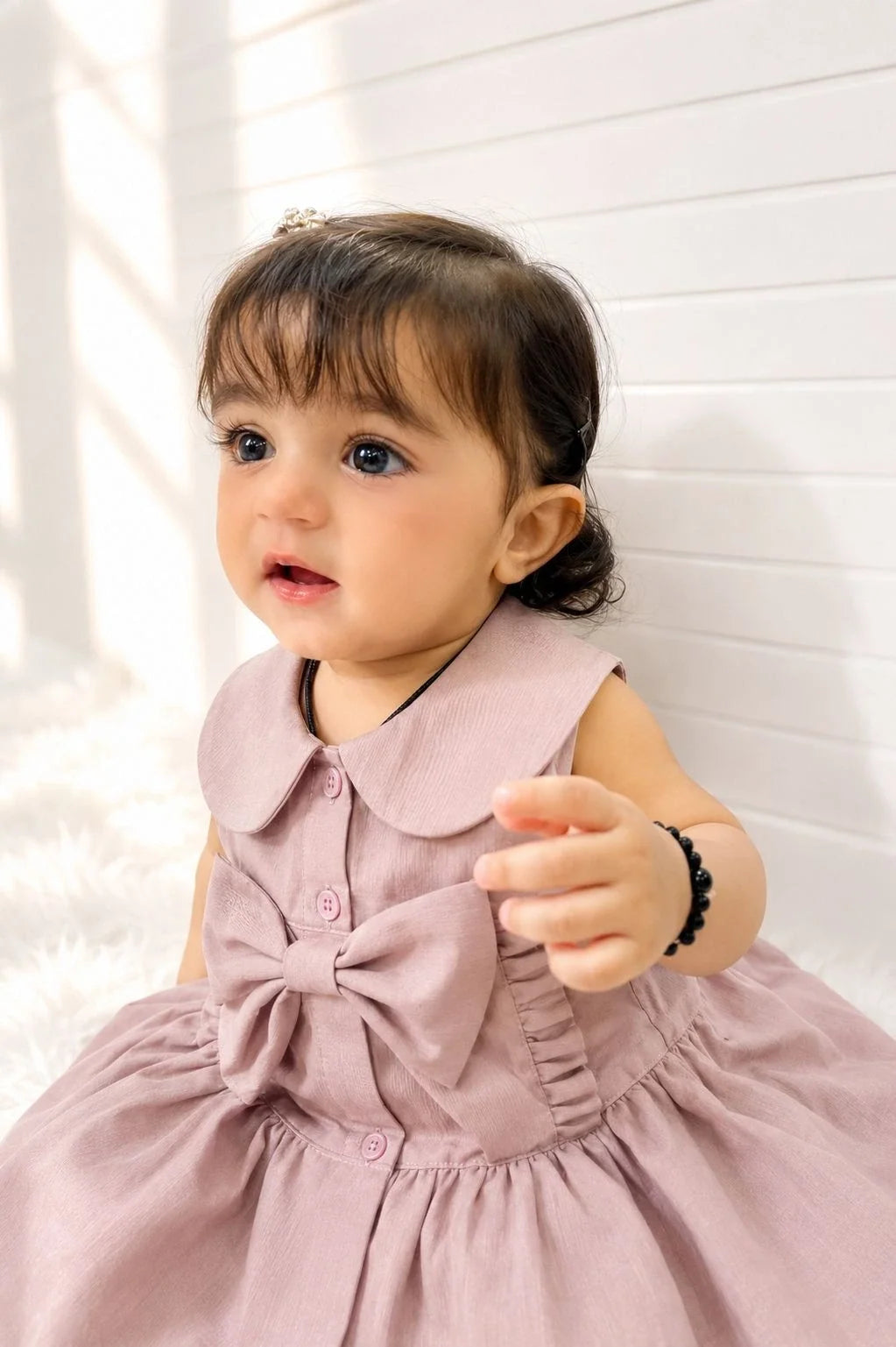 Pink Seersucker Stripe Infant 2-Piece Set - Urban Cut