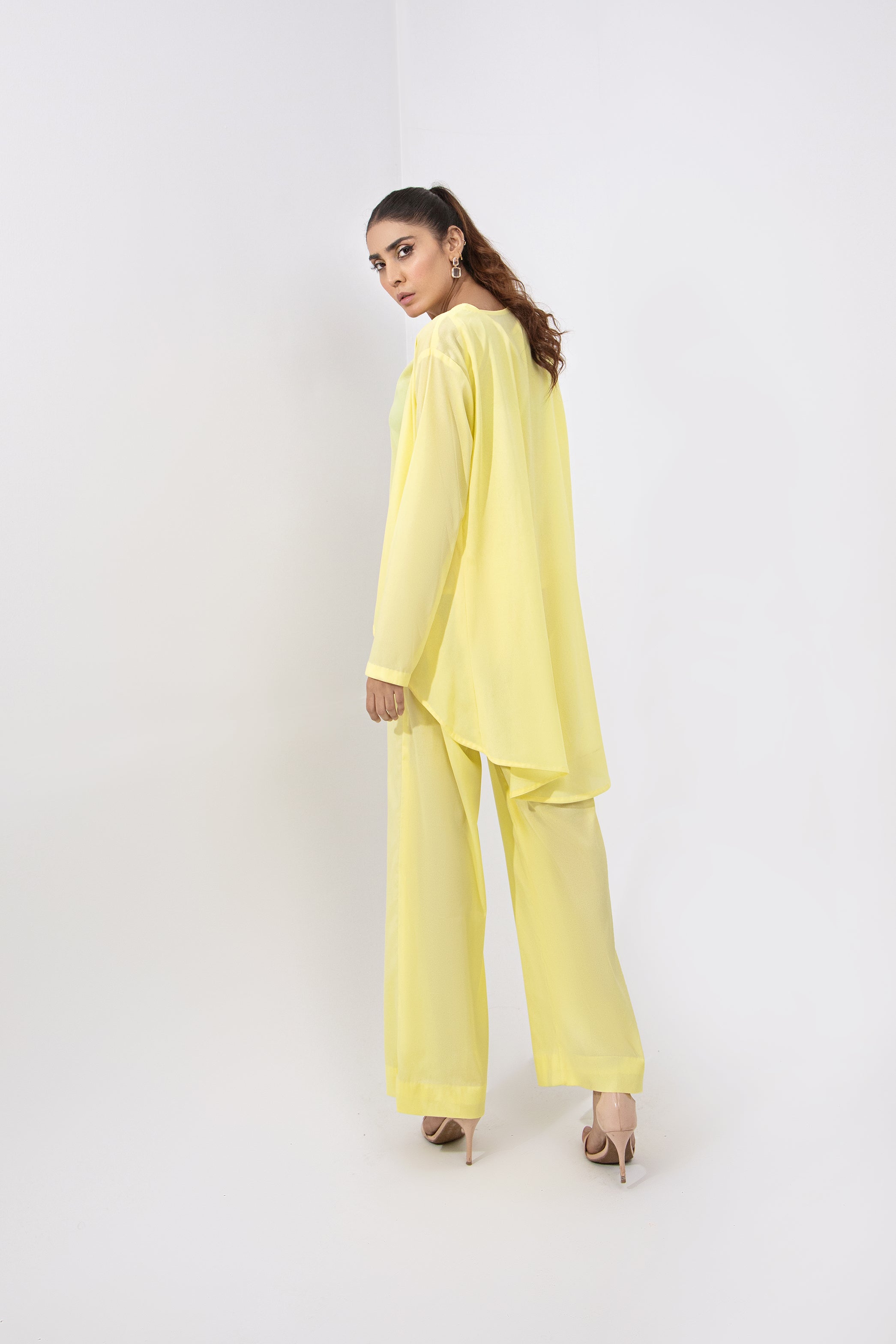Casual Top with Cape and Trouser - SYAH