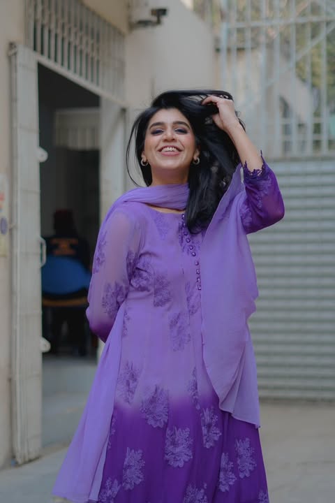 2 Piece Embroidered  Suit (Top+Bottom)
