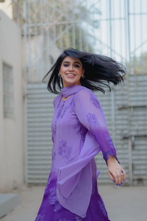 2 Piece Embroidered  Suit (Top+Bottom)