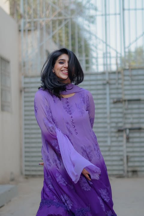 2 Piece Embroidered  Suit (Top+Bottom)
