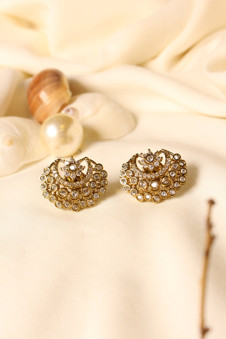 Gold Plated Chandani Earrings - Aloro Jewels