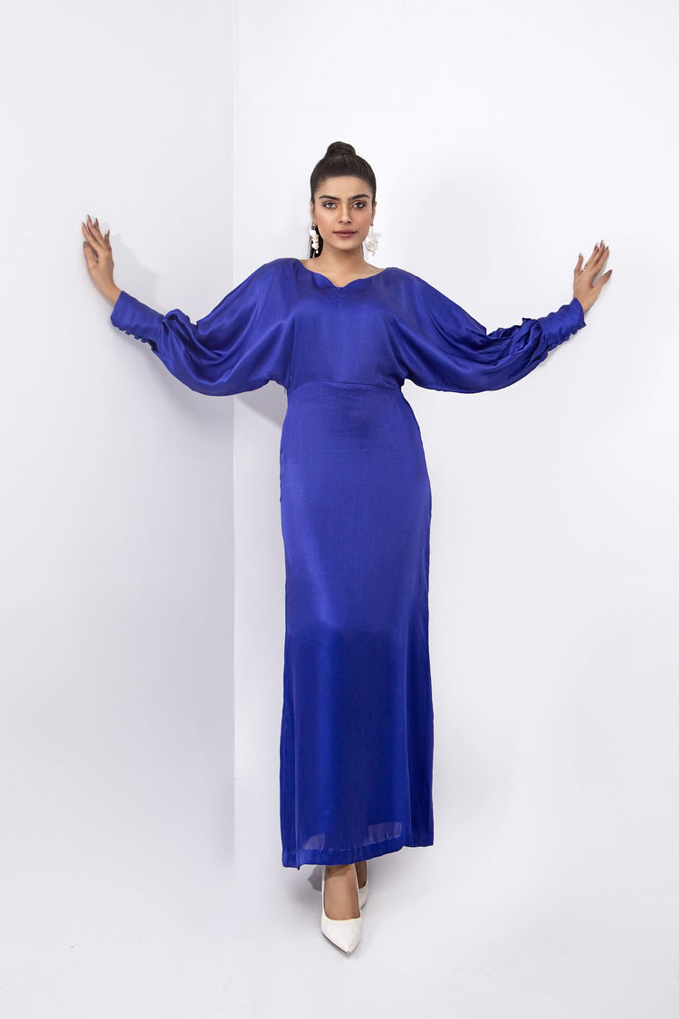 Batwing Sleeves Stitched 1 Piece Maxi - SYAH