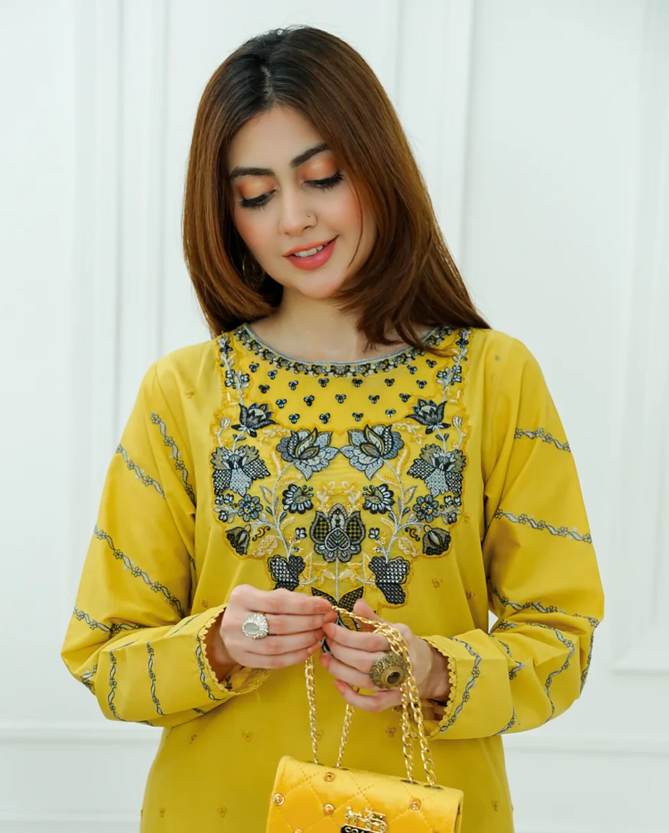 Shamsa 2 PCs Embroidered - Tawakal Closet