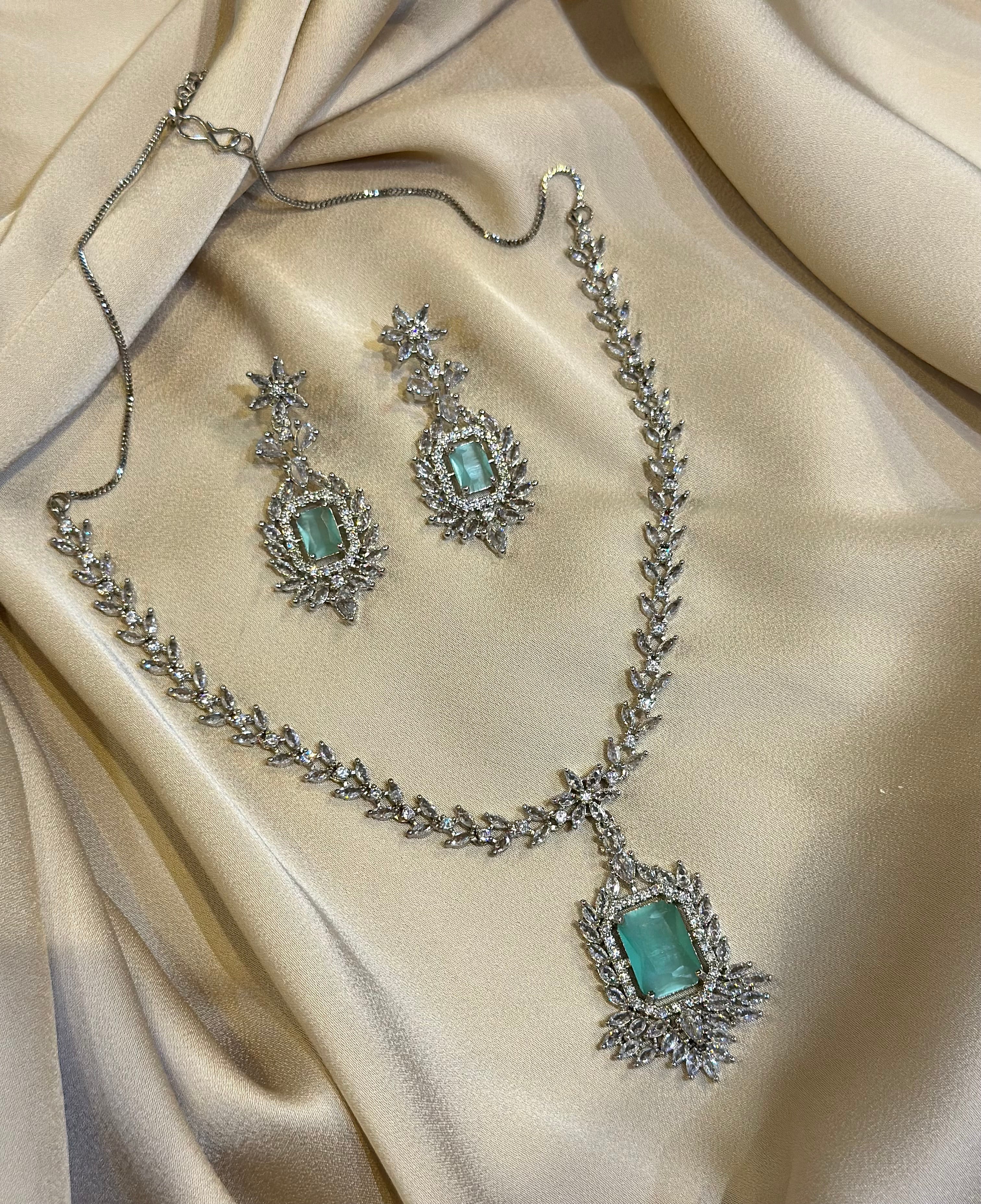 Silver Diamond Set - Aloro Jewels