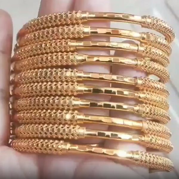 ''Sunehri'' Gold Plated Bangles 4Pcs - Aloro Jewels