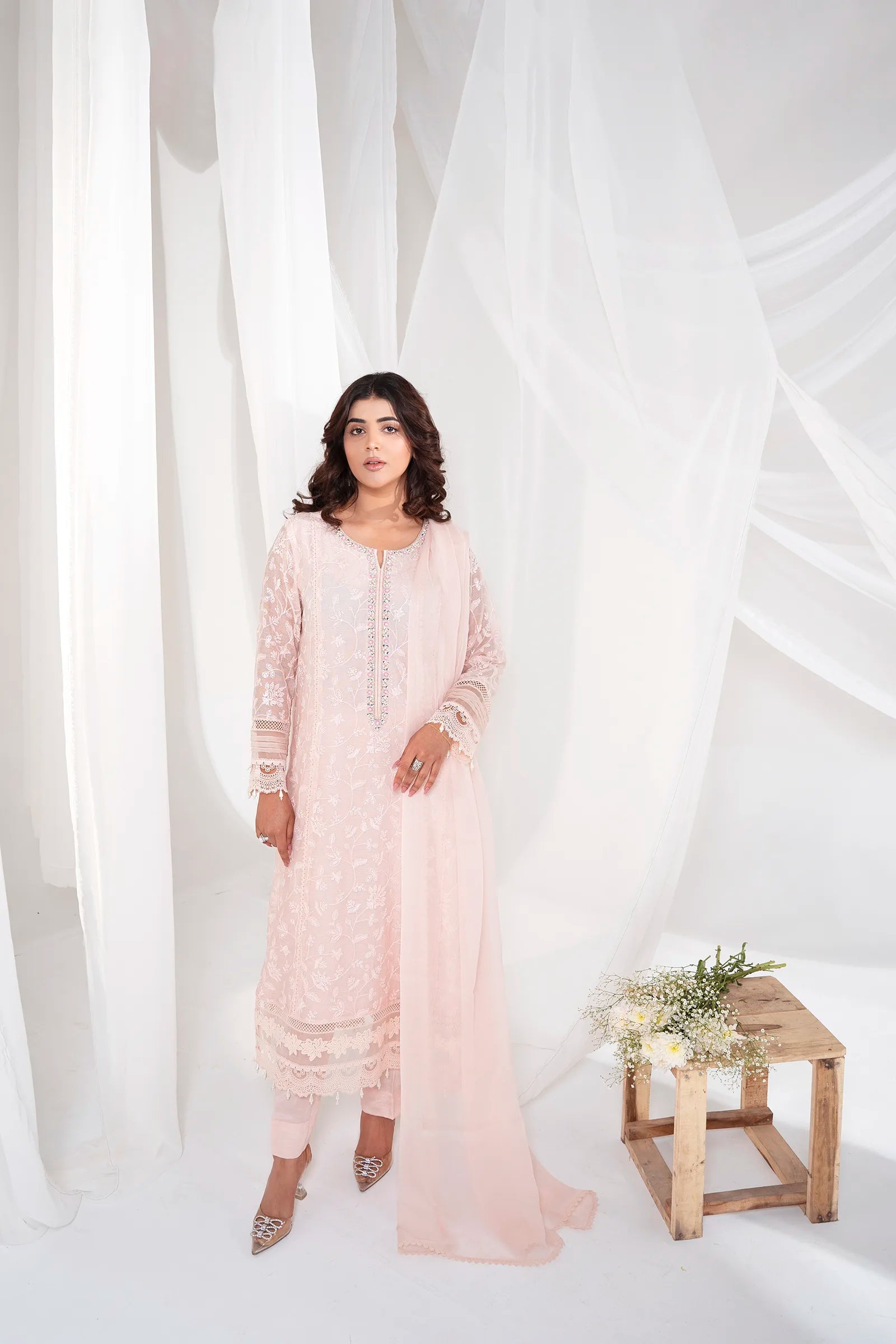 Parishe 3 Piece Stitched - Javeria Zoa