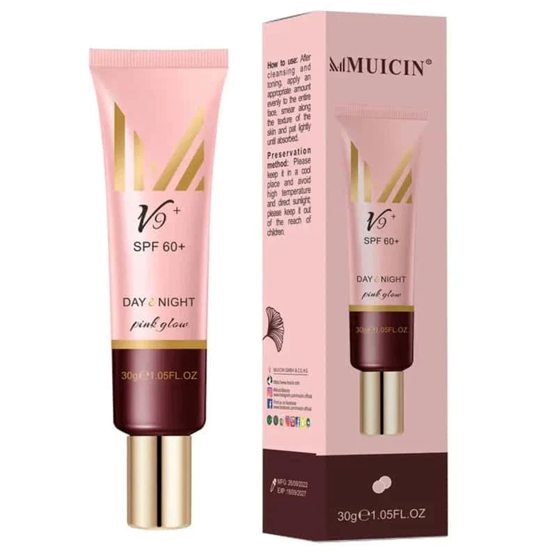 V9 Pink Glow Day & Night Cc Primer Cream - Muicin