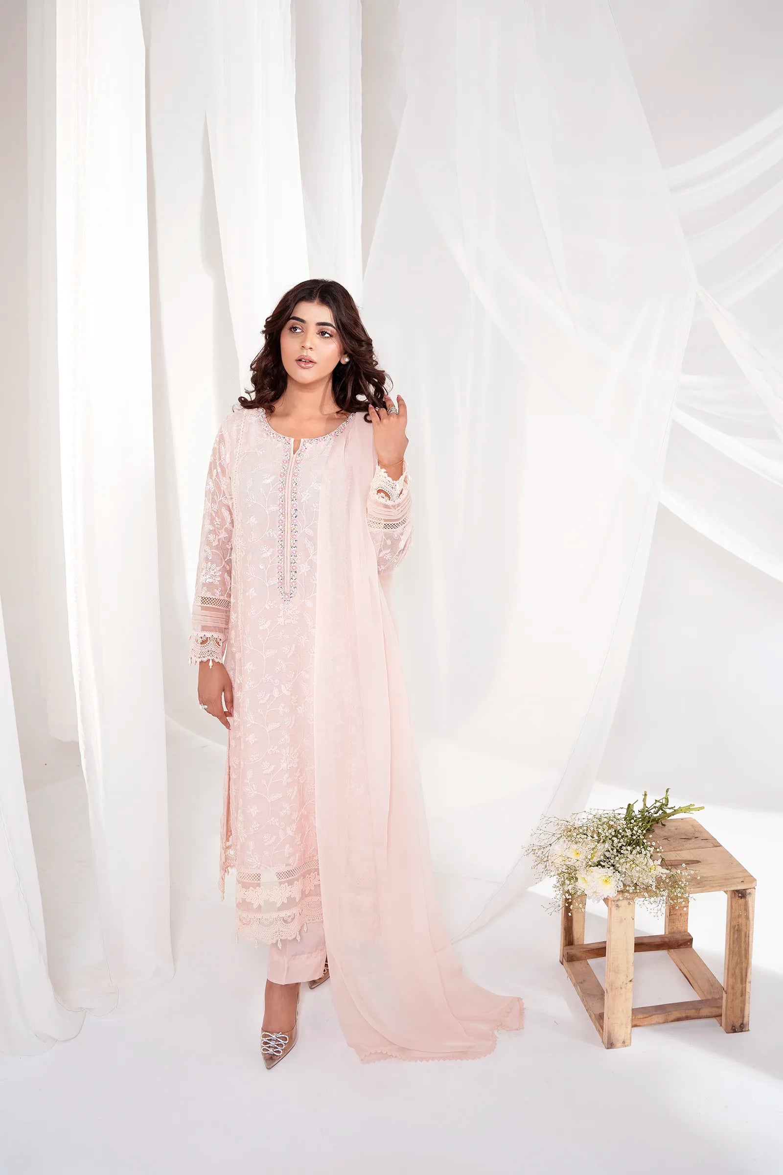 Parishe 3 Piece Stitched - Javeria Zoa