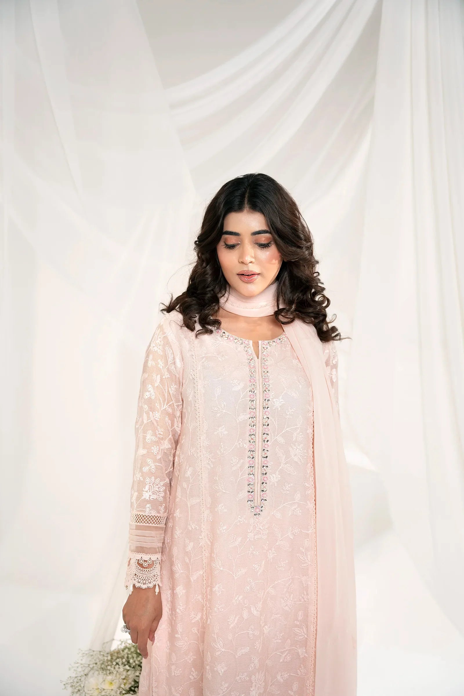 Parishe 3 Piece Stitched - Javeria Zoa