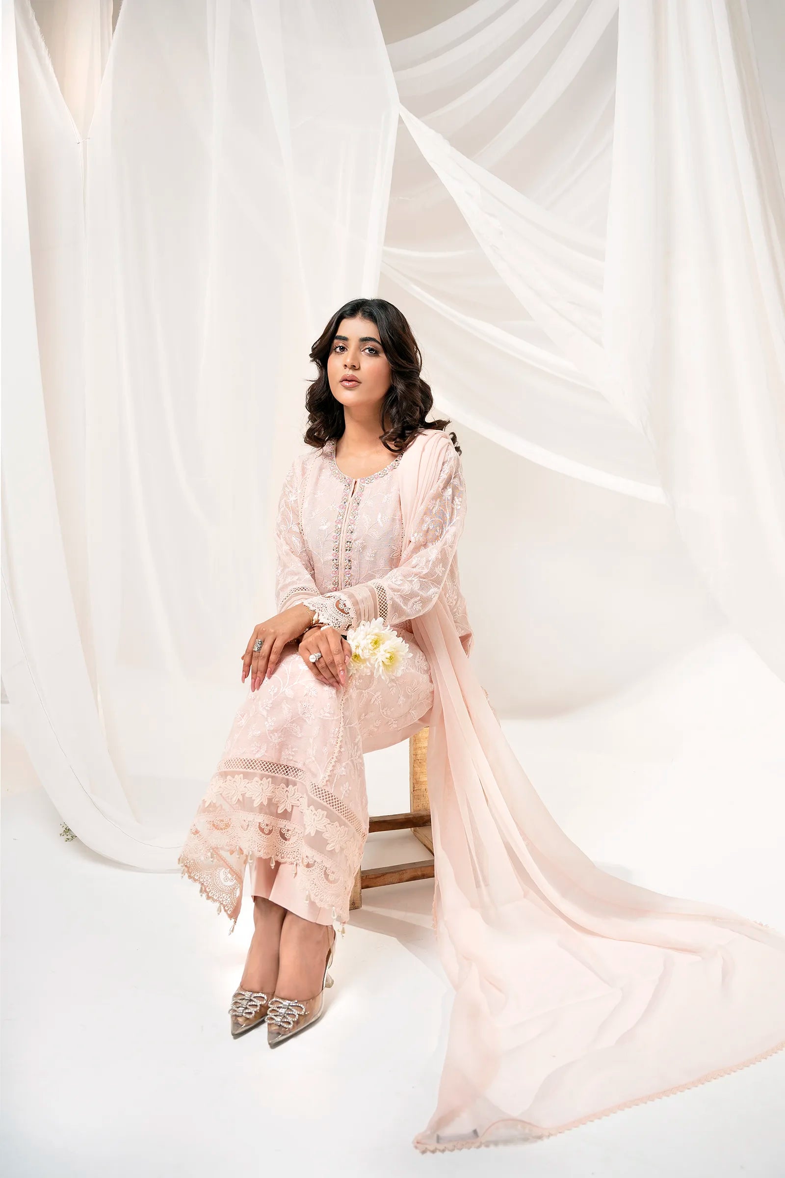 Parishe 3 Piece Stitched - Javeria Zoa