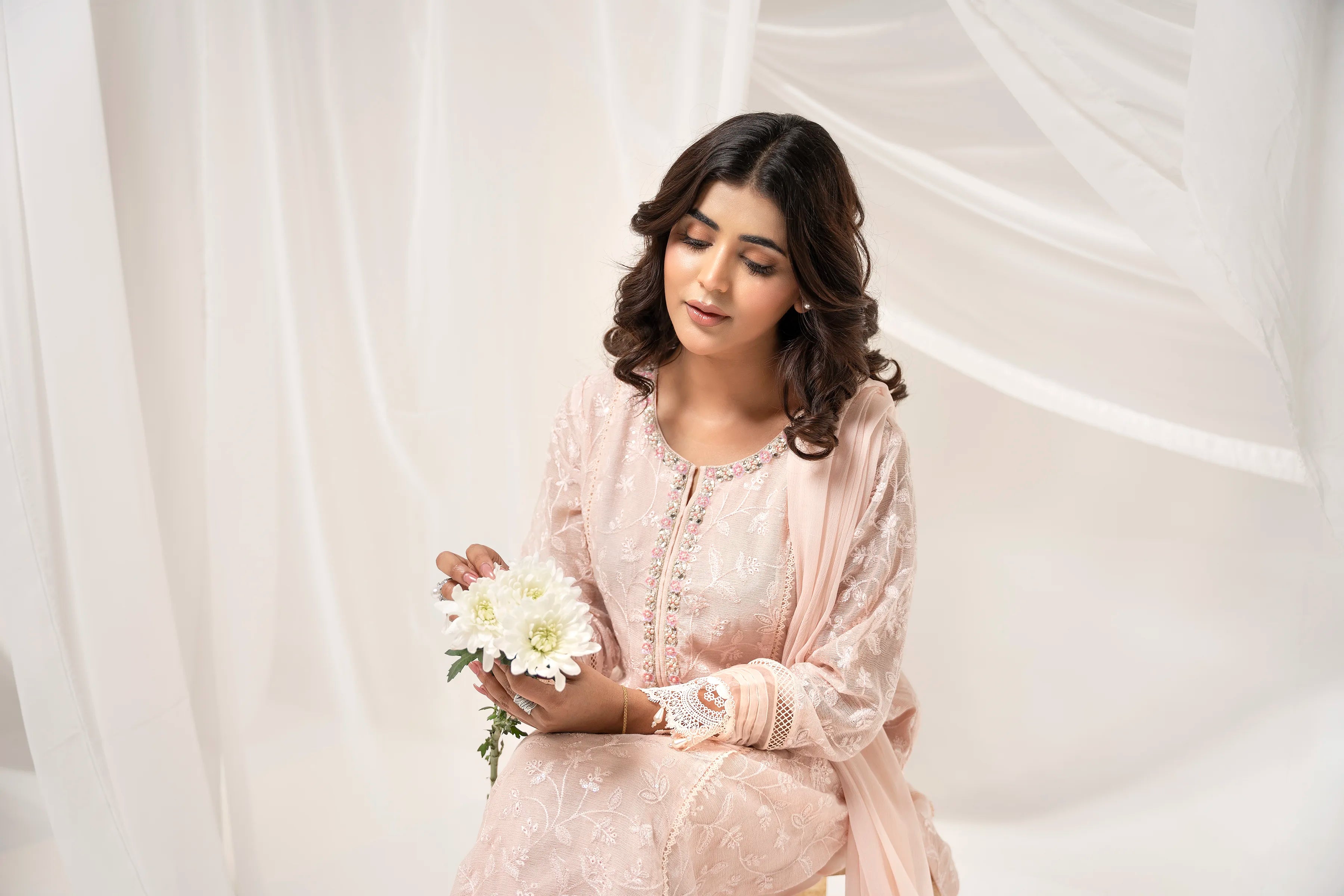 Parishe 3 Piece Stitched - Javeria Zoa