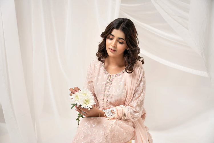 Parishe 3 Piece Stitched - Javeria Zoa