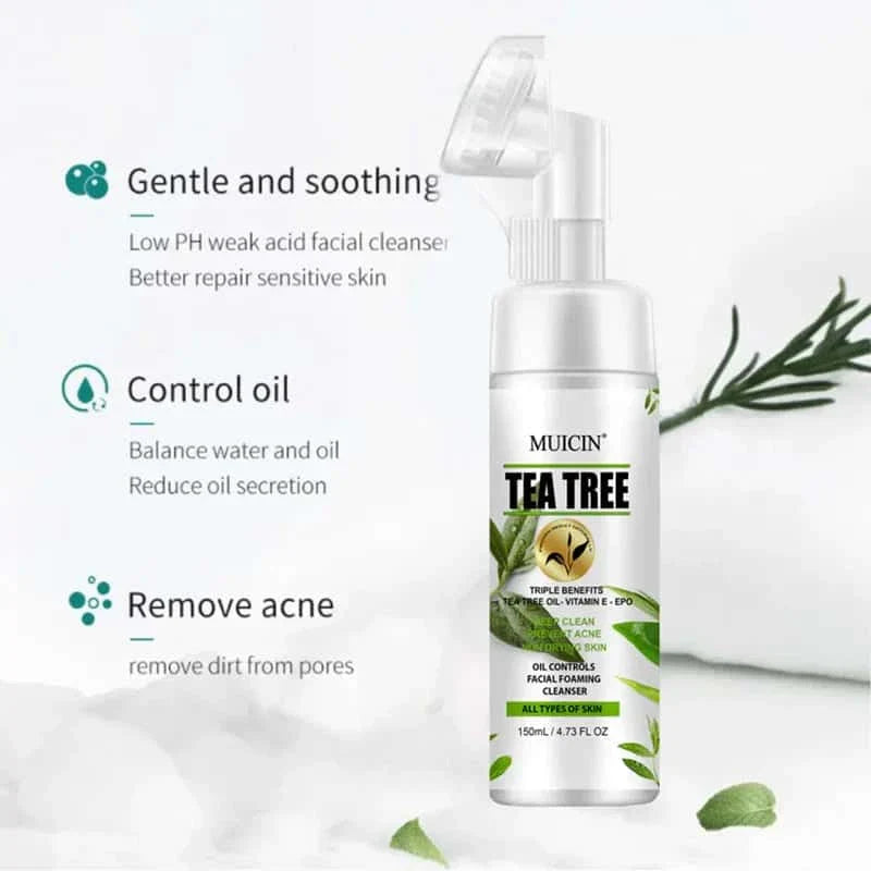 Tea Tree Bubble Foaming Facial Cleanser - Muicin