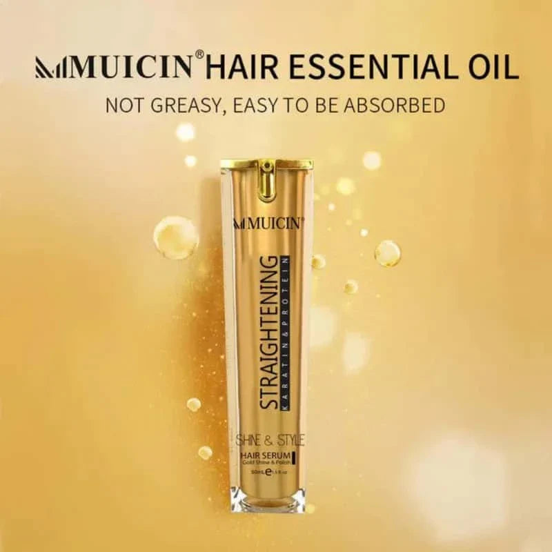 Gold Shine & Style Hair Straightening Serum - Muicin