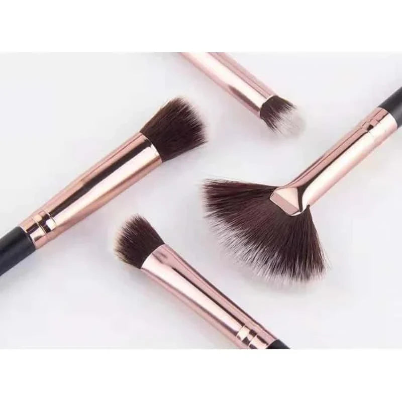 Rose Gold & Black Eye Brush Collection - 12 Pieces - Muicin