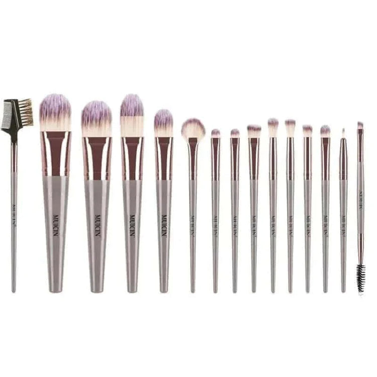 Beige & Rose Gold Makeup Brushes - Muicin