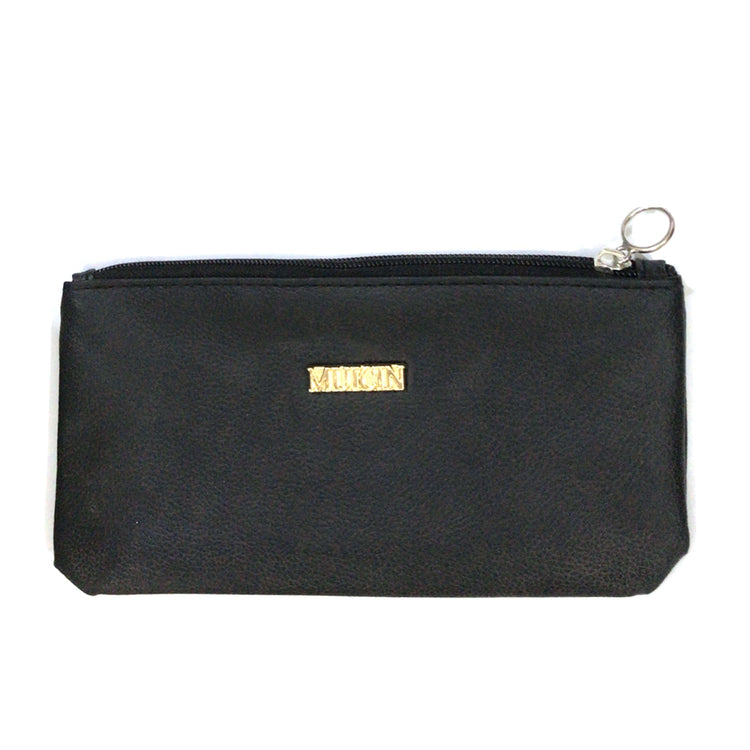 Black Pouch Rose Gold Eye Brush Set - Muicin