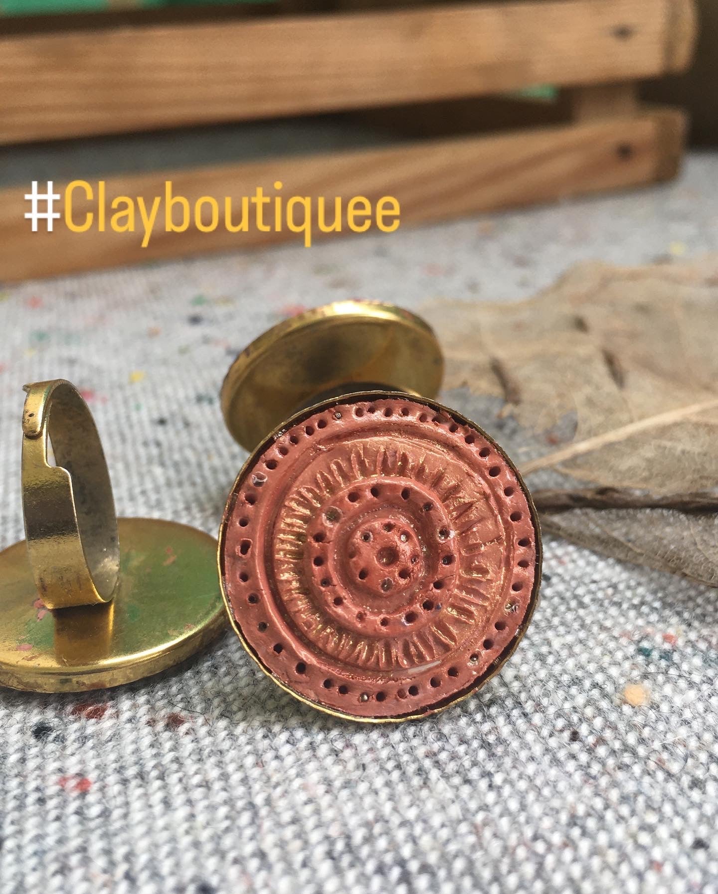 Terracota Adjustable Rings - Clay Boutique