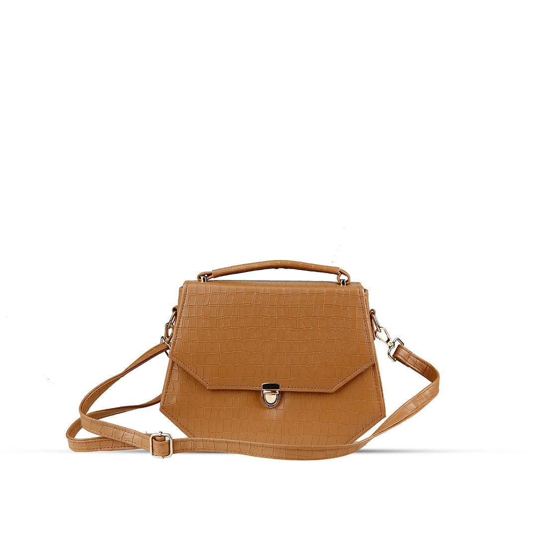 Hexa Brown Handbag - Bag X