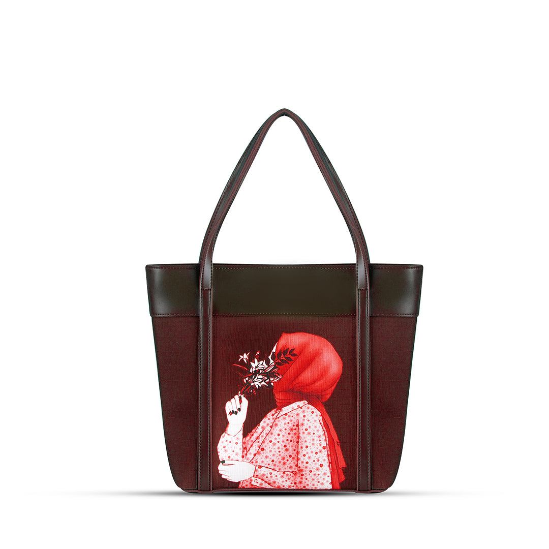 Belle Maroon Tote Bag - Bag X